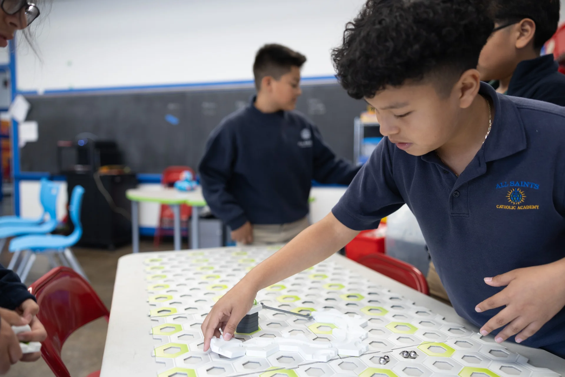 students in Maker's space