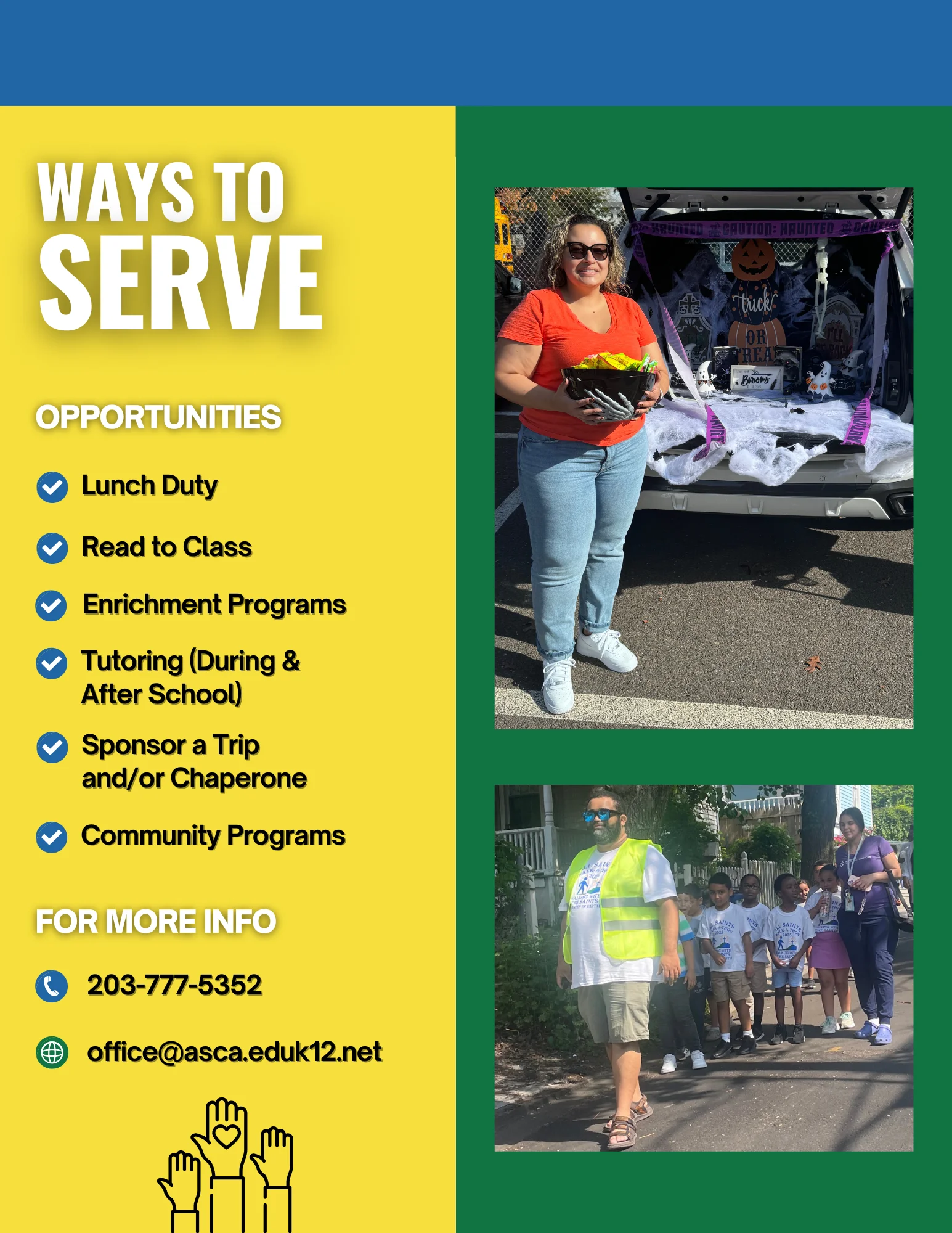 parent volunteer flyer