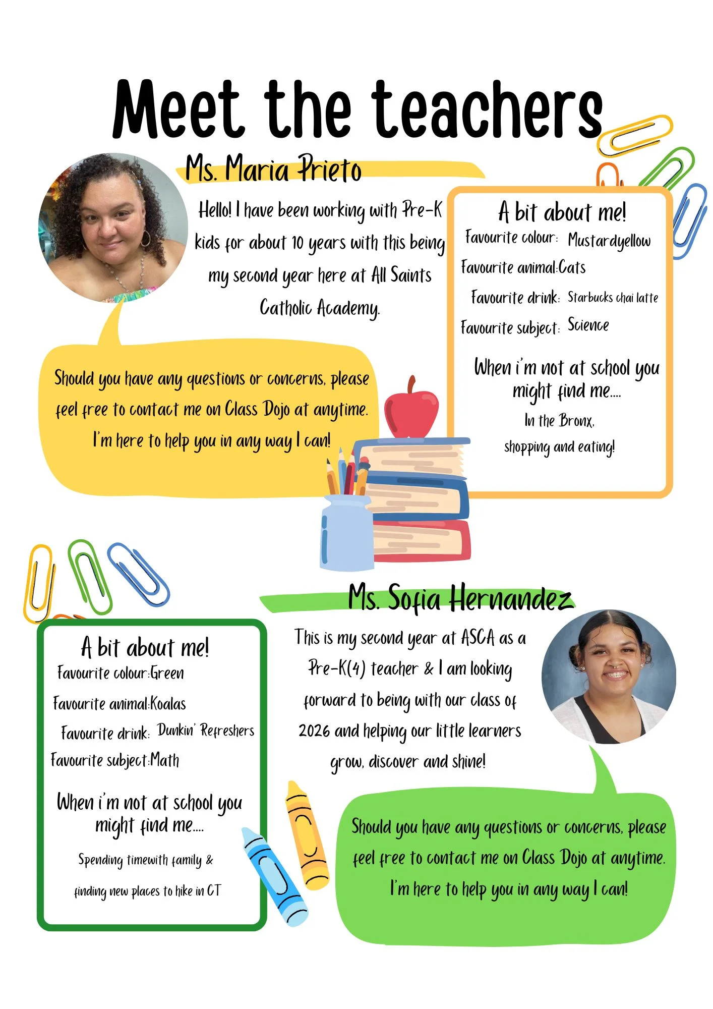 teacher profile Pre-K 4