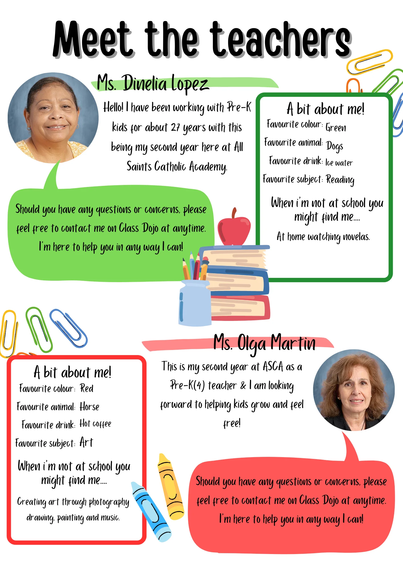 teacher profile Pre-K 3